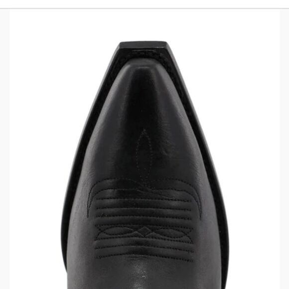 Black Star Matador Western Booties- Black - Picture 4 of 12